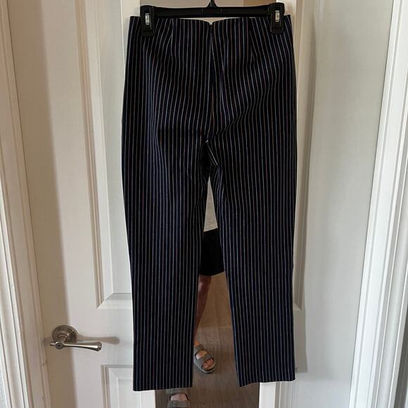 B136 Derek Lam 10 Crosby Striped Pull On Pants with Back Zipper Size 4 - Picture 5 of 7